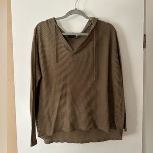 Urban Outfitters Green Thermal Long Sleeve